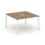 Style Project SN-6P.DRS-004 (Дуб табак/Белый металл) Рабочая станция двухсторонняя