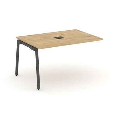 Style Project SN-4A.NSPRG-003 (Тиквуд светлый/Антрацит металл) Проходной наборный элемент переговорного стола