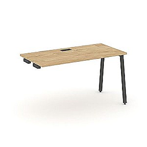 Стайл Проджект SN-4A.OPRS-002 (Тиквуд светлый/Антрацит металл) Стол приставка к опорным элементам