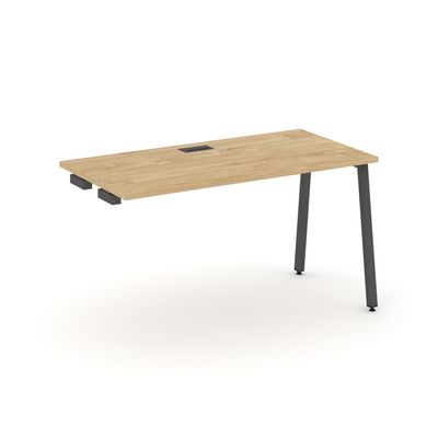 Style Project SN-4A.OPRS-003 (Тиквуд светлый/Антрацит металл) Стол приставка к опорным элементам