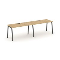 Style Project SN-4A.ORS-023 (Тиквуд светлый/Антрацит металл) Рабочая станция односторонняя