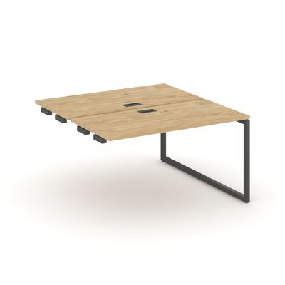 Style Project SN-4O.DPRS-001 (Тиквуд светлый/Антрацит металл) Стол приставка к опорным элементам