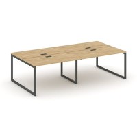 Style Project SN-4O.DRS-043 (Тиквуд светлый/Антрацит металл) Рабочая станция двухсторонняя