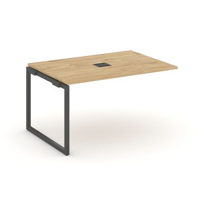 Style Project SN-4O.NSPRG-002 (Тиквуд светлый/Антрацит металл) Проходной наборный элемент переговорного стола