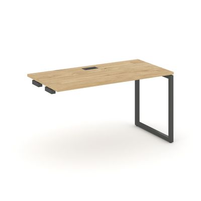 Style Project SN-4O.OPRS-023 (Тиквуд светлый/Антрацит металл) Стол приставка к опорным элементам