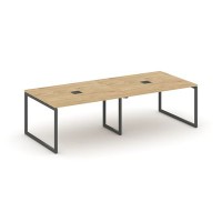 Style Project SN-4O.SPRG-042 (Тиквуд светлый/Антрацит металл) Стол переговорный