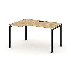 Стайл Проджект SN-4P.SPA-022L (Тиквуд светлый/Антрацит металл) Стол рабочий эргономичный