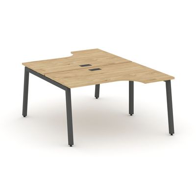 Style Project SN-5A.DRPA-011 (Тиквуд светлый/Антрацит металл) Рабочая станция эргономичная