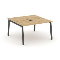 Style Project SN-5A.DRS-011 (Тиквуд светлый/Антрацит металл) Рабочая станция двухсторонняя