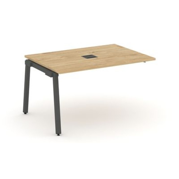 Стайл Проджект SN-5A.NSPRG-001 (Тиквуд светлый/Антрацит металл) Проходной наборный элемент переговорного стола