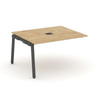 Style Project SN-5A.NSPRG-034 (Тиквуд светлый/Антрацит металл) Проходной наборный элемент переговорного стола