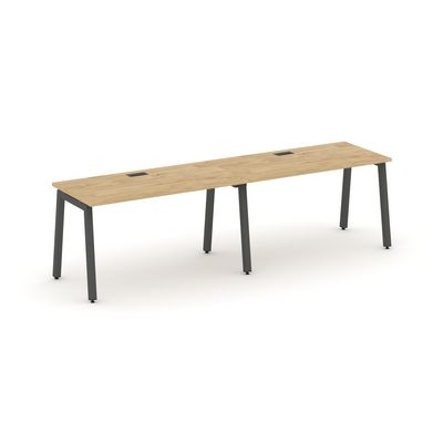 Style Project SN-5A.ORS-013 (Тиквуд светлый/Антрацит металл) Рабочая станция односторонняя