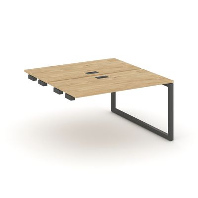 Style Project SN-5O.DPRS-011 (Тиквуд светлый/Антрацит металл) Стол приставка к опорным элементам