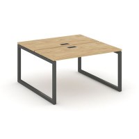 Style Project SN-5O.DRS-013 (Тиквуд светлый/Антрацит металл) Рабочая станция двухсторонняя