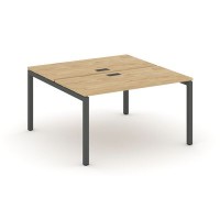 Style Project SN-5P.DRS-021 (Тиквуд светлый/Антрацит металл) Рабочая станция двухсторонняя