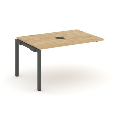 Style Project SN-5P.NSPRG-002 (Тиквуд светлый/Антрацит металл) Проходной наборный элемент переговорного стола