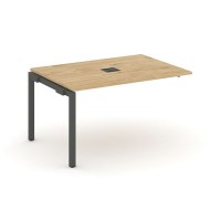 Style Project SN-5P.NSPRG-004 (Тиквуд светлый/Антрацит металл) Проходной наборный элемент переговорного стола