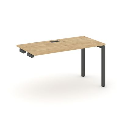 Style Project SN-5P.OPRS-023 (Тиквуд светлый/Антрацит металл) Стол приставка к опорным элементам