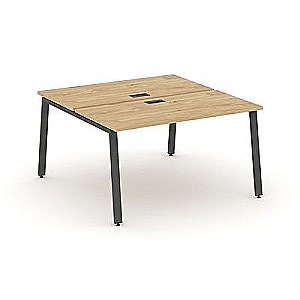 Стайл Проджект SN-6A.DRS-022 (Тиквуд светлый/Антрацит металл) Рабочая станция двухсторонняя