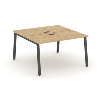 Style Project SN-6A.DRS-024 (Тиквуд светлый/Антрацит металл) Рабочая станция двухсторонняя