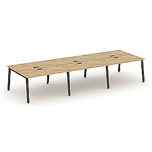 Стайл Проджект SN-6A.DRS-081 (Тиквуд светлый/Антрацит металл) Рабочая станция двухсторонняя