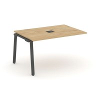 Style Project SN-6A.NSPRG-001 (Тиквуд светлый/Антрацит металл) Проходной наборный элемент переговорного стола