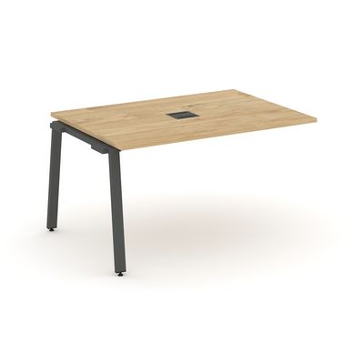 Style Project SN-6A.NSPRG-001 (Тиквуд светлый/Антрацит металл) Проходной наборный элемент переговорного стола