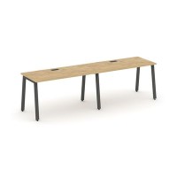 Style Project SN-6A.ORS-003 (Тиквуд светлый/Антрацит металл) Рабочая станция односторонняя