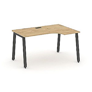 Стайл Проджект SN-6A.SPA-002R (Тиквуд светлый/Антрацит металл) Стол рабочий эргономичный