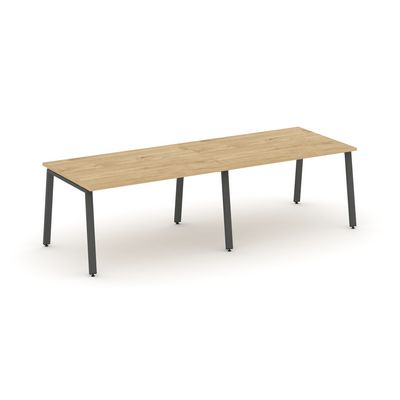 Style Project SN-6A.SPRG-013.3 (Тиквуд светлый/Антрацит металл) Стол переговорный