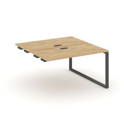 Style Project SN-6O.DPRS-023 (Тиквуд светлый/Антрацит металл) Стол приставка к опорным элементам