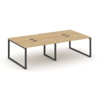 Style Project SN-6O.DRS-042 (Тиквуд светлый/Антрацит металл) Рабочая станция двухсторонняя