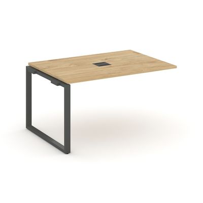 Style Project SN-6O.NSPRG-002 (Тиквуд светлый/Антрацит металл) Проходной наборный элемент переговорного стола