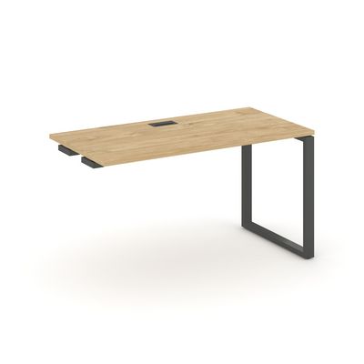 Style Project SN-6O.OPRS-003 (Тиквуд светлый/Антрацит металл) Стол приставка к опорным элементам