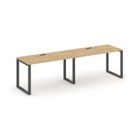 Style Project SN-6O.ORS-014 (Тиквуд светлый/Антрацит металл) Рабочая станция односторонняя