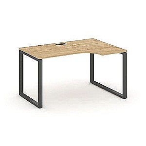 Стайл Проджект SN-6O.SPA-002R (Тиквуд светлый/Антрацит металл) Стол рабочий эргономичный
