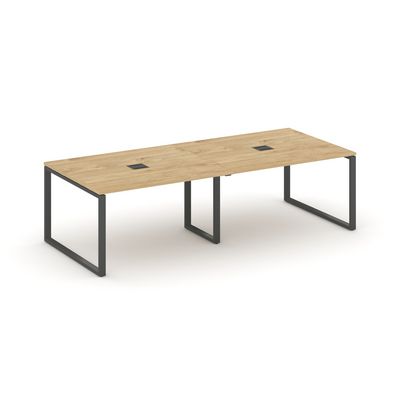 Style Project SN-6O.SPRG-044 (Тиквуд светлый/Антрацит металл) Стол переговорный