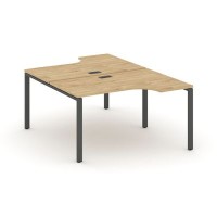 Style Project SN-6P.DRPA-001 (Тиквуд светлый/Антрацит металл) Рабочая станция эргономичная