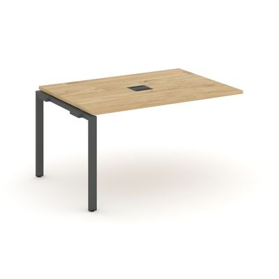 Style Project SN-6P.NSPRG-004 (Тиквуд светлый/Антрацит металл) Проходной наборный элемент переговорного стола