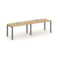 Style Project SN-6P.ORS-014 (Тиквуд светлый/Антрацит металл) Рабочая станция односторонняя