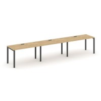 Style Project SN-6P.ORS-053 (Тиквуд светлый/Антрацит металл) Рабочая станция односторонняя