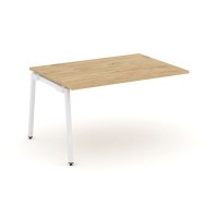 Style Project SN-4A.NSPRG-001.3 (Тиквуд светлый/Белый металл) Проходной наборный элемент переговорного стола