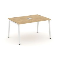 Style Project SN-4A.SPRG-001 (Тиквуд светлый/Белый металл) Стол переговорный