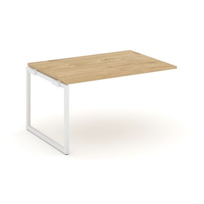 Style Project SN-4O.NSPRG-001.3 (Тиквуд светлый/Белый металл) Проходной наборный элемент переговорного стола