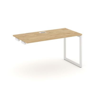 Style Project SN-4O.OPRS-001 (Тиквуд светлый/Белый металл) Стол приставка к опорным элементам