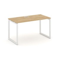 Style Project SN-4O.SP-011 (Тиквуд светлый/Белый металл) Стол письменный