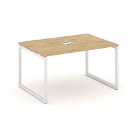 Style Project SN-4O.SPRG-002 (Тиквуд светлый/Белый металл) Стол переговорный