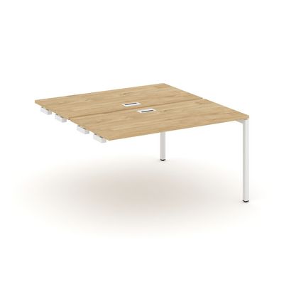 Style Project SN-4P.DPRS-022 (Тиквуд светлый/Белый металл) Стол приставка к опорным элементам