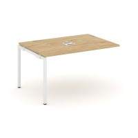 Style Project SN-4P.NSPRG-004 (Тиквуд светлый/Белый металл) Проходной наборный элемент переговорного стола