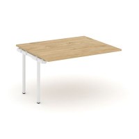 Style Project SN-4P.NSPRG-033.3 (Тиквуд светлый/Белый металл) Проходной наборный элемент переговорного стола